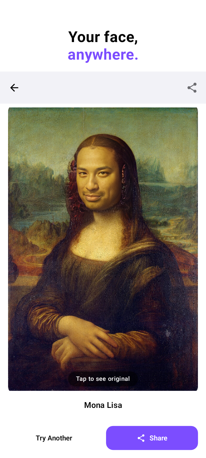 AI Face Swap hero result